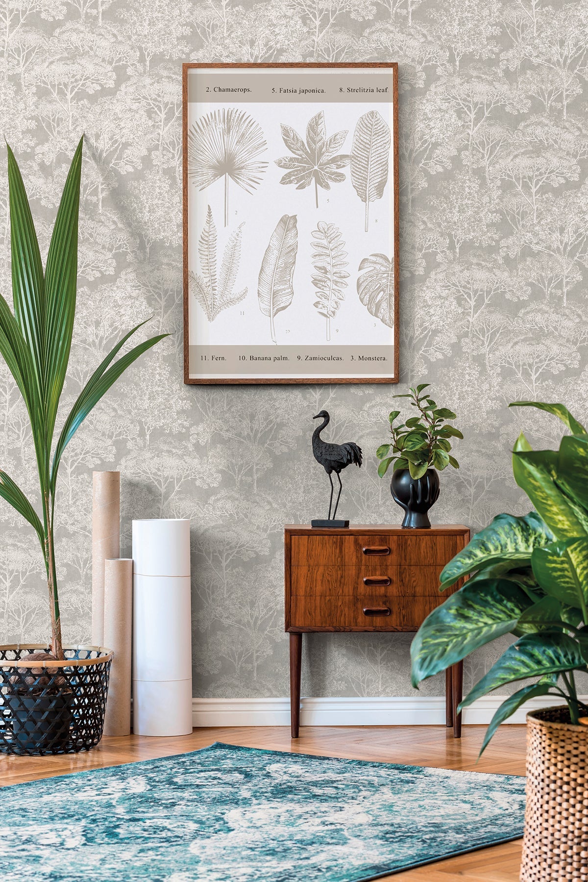 Advantage 4044-38023-1 Teatro Grey Trees Wallpaper