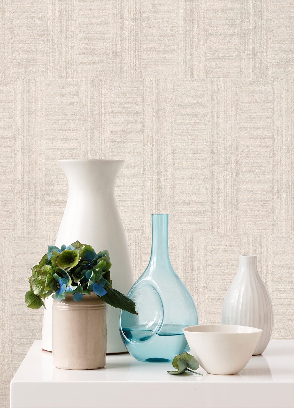 Advantage 4044-38026-1 Eldorado Cream Geometric Wallpaper