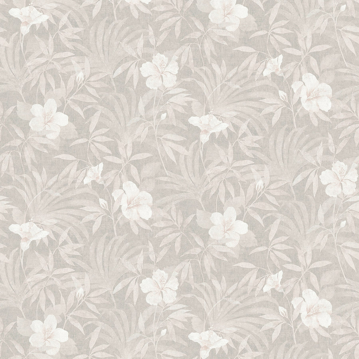 Advantage 4044-38028-4 Malecon Grey Floral Wallpaper