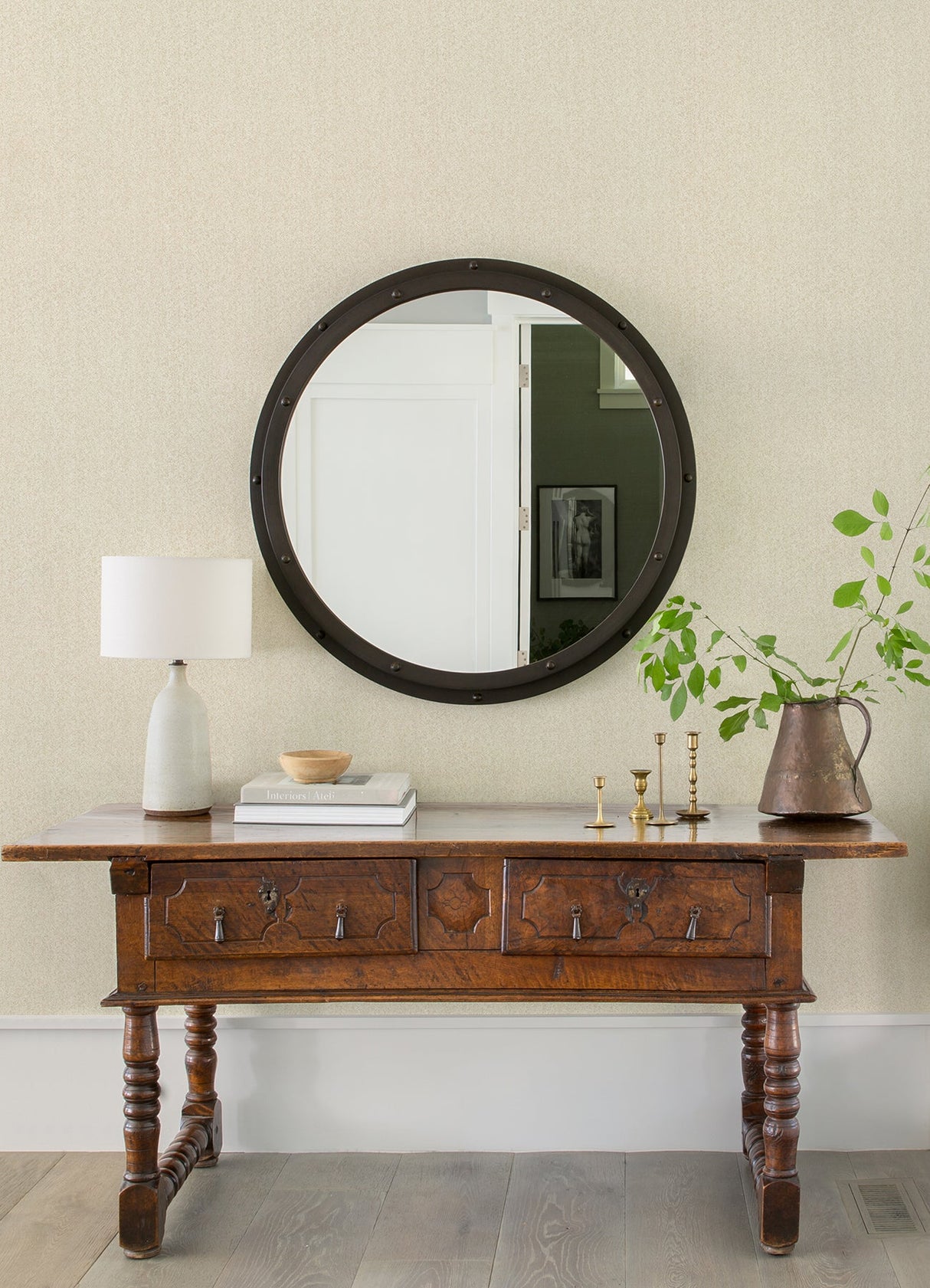 A-Street Prints 4046-26161 Ashbee Taupe Tweed Wallpaper