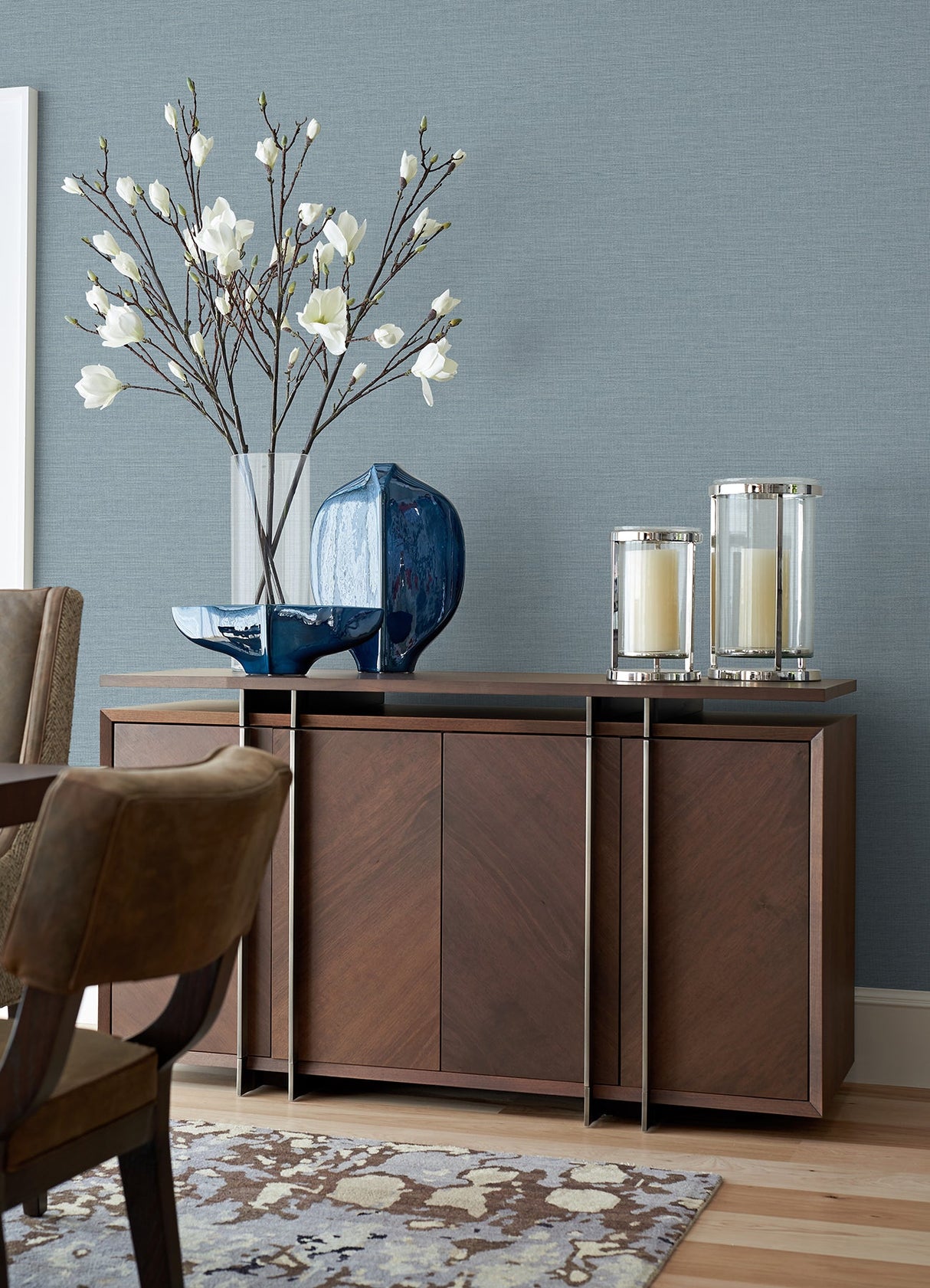 A-Street Prints 4046-26497 Agave Slate Faux Grasscloth Wallpaper