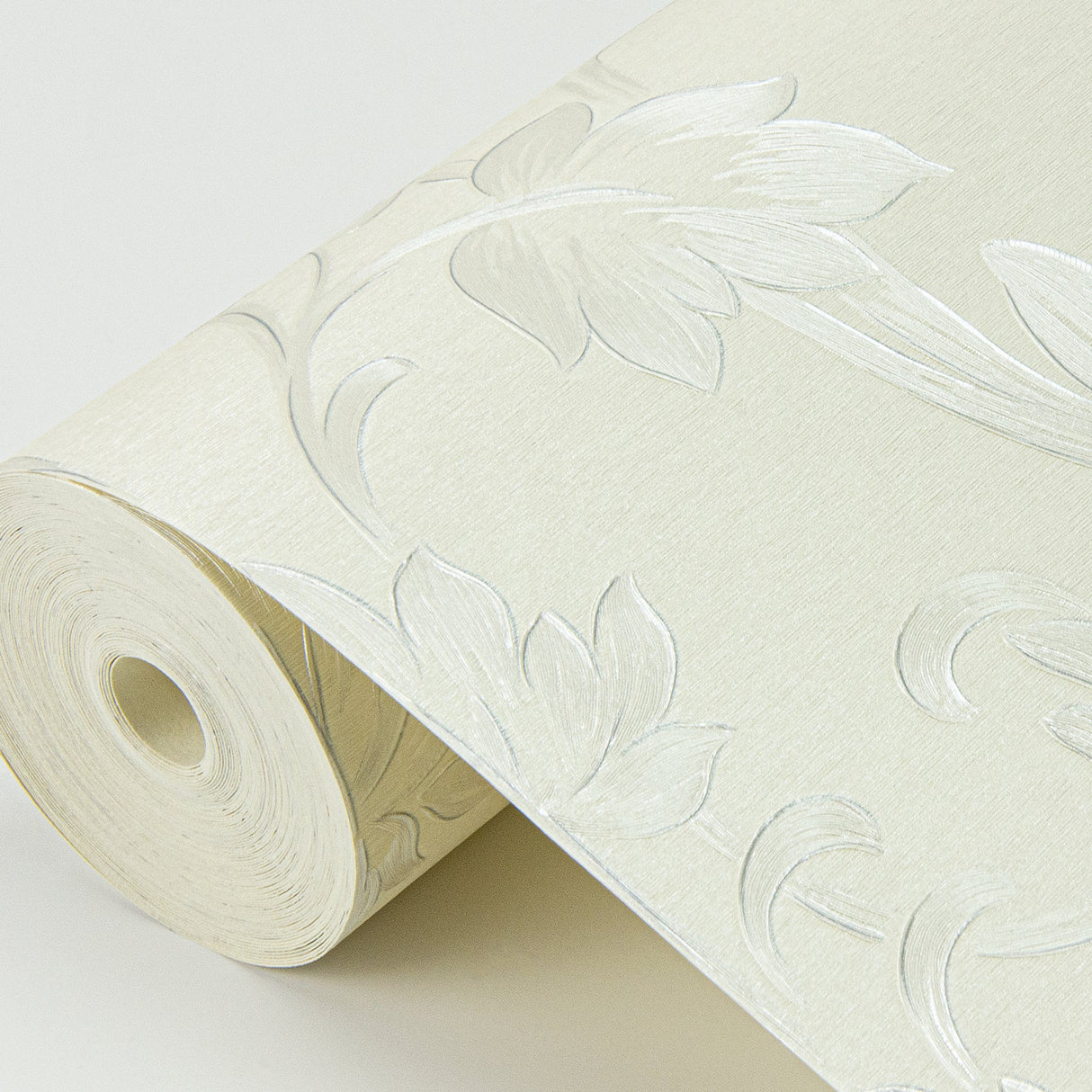 Sirpi 4058-21786 Antonella Silver Scroll Wallpaper