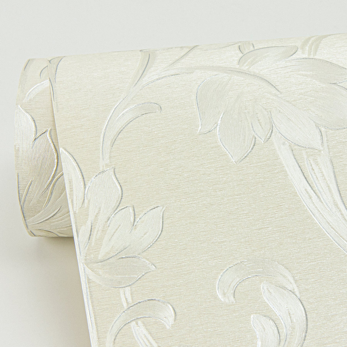 Sirpi 4058-21786 Antonella Silver Scroll Wallpaper
