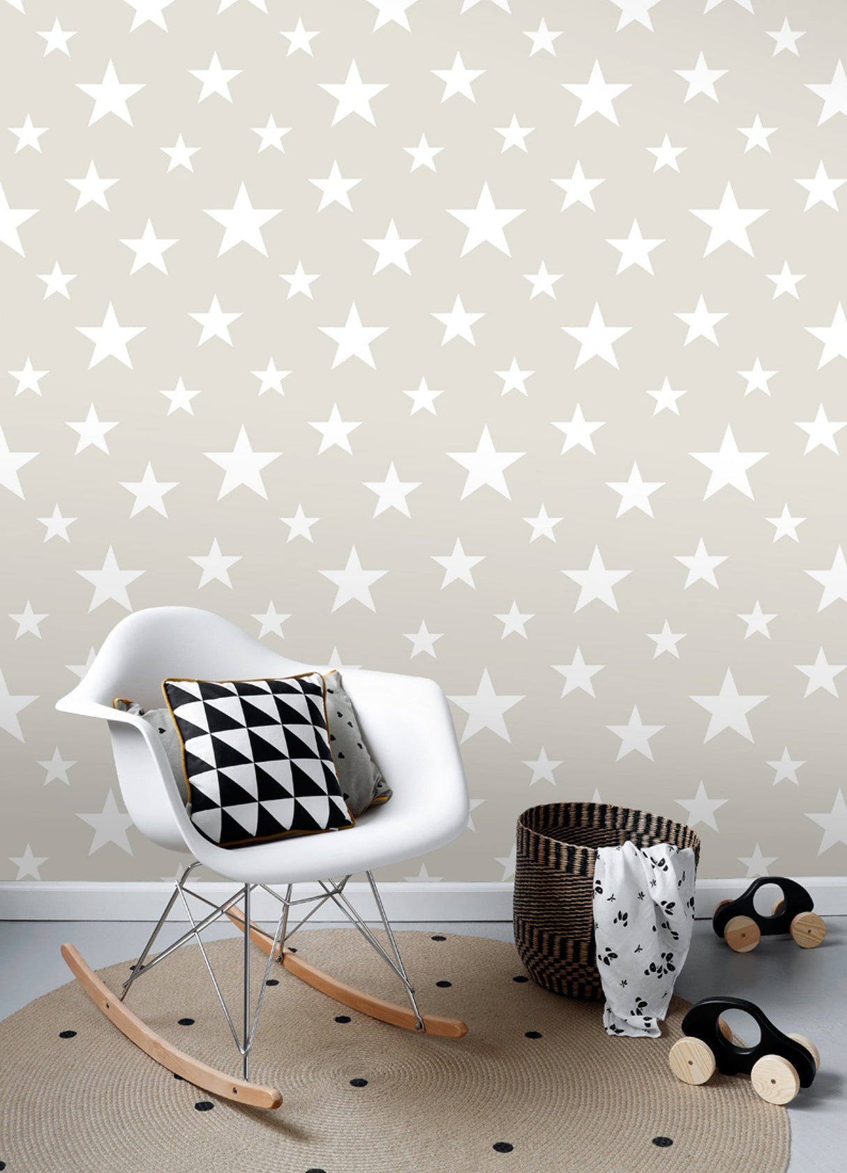 Chesapeake 4060-128866 Amira Taupe Stars Wallpaper