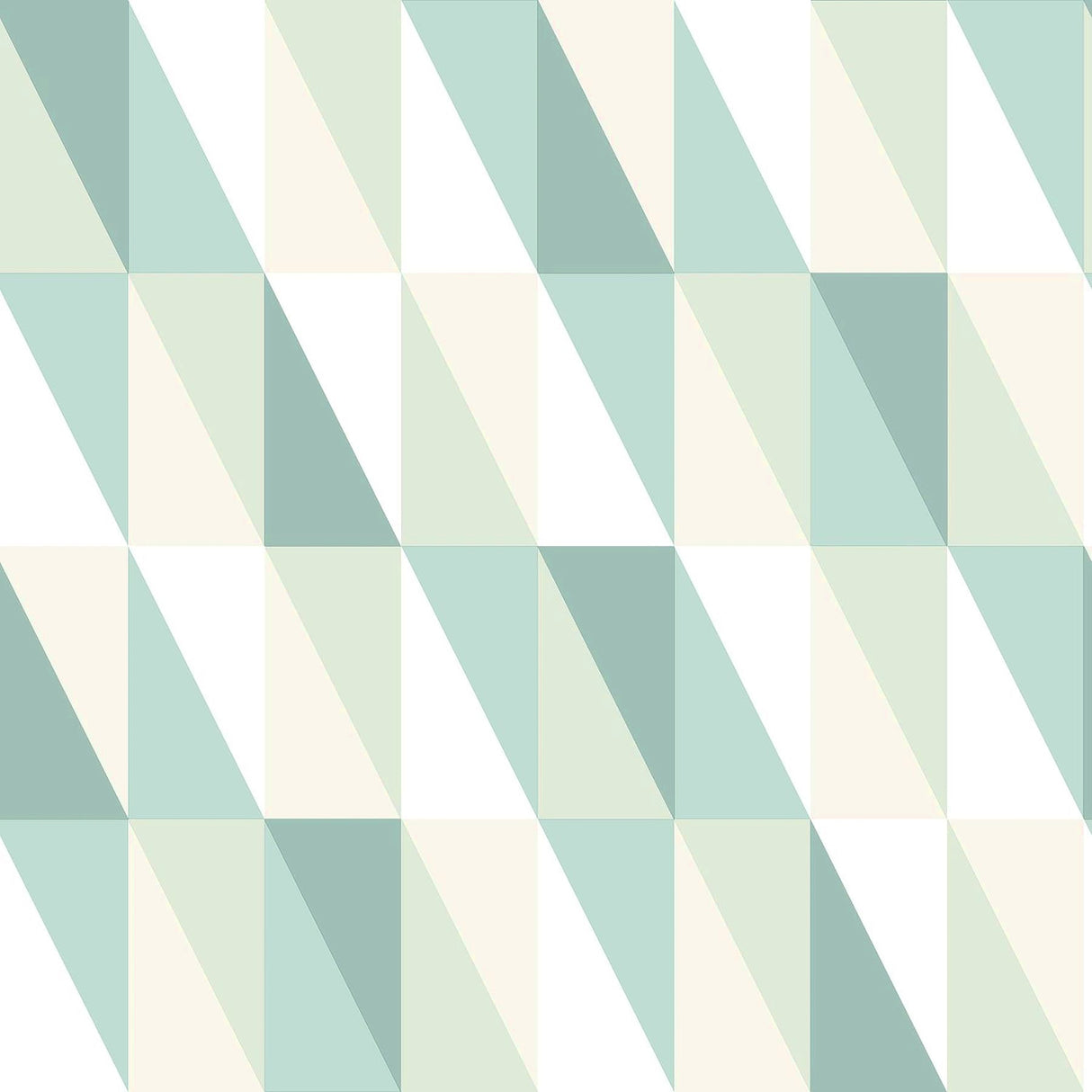 Chesapeake 4060-138920 Inez Teal Geometric Wallpaper