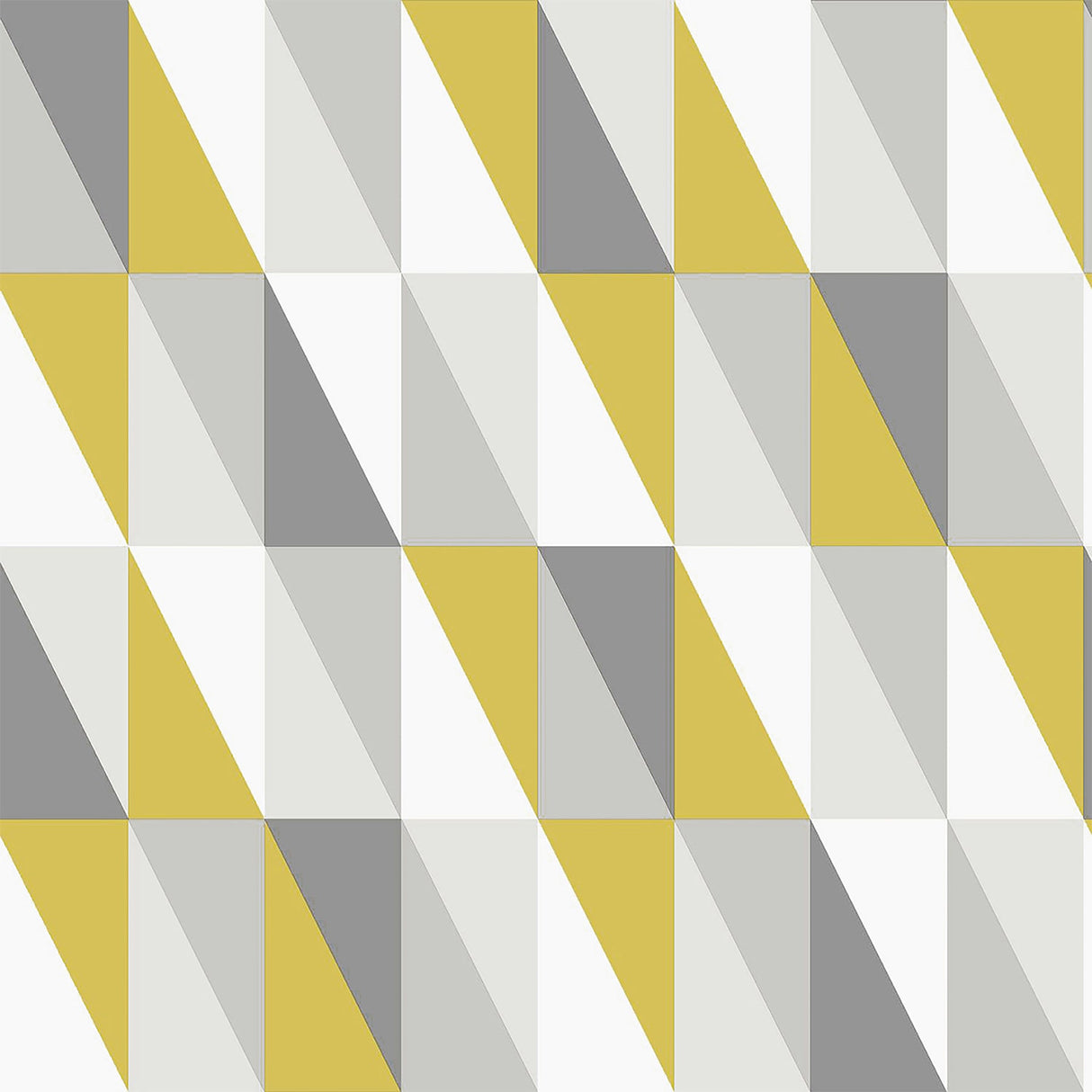 Chesapeake 4060-138921 Inez Mustard Geometric Wallpaper