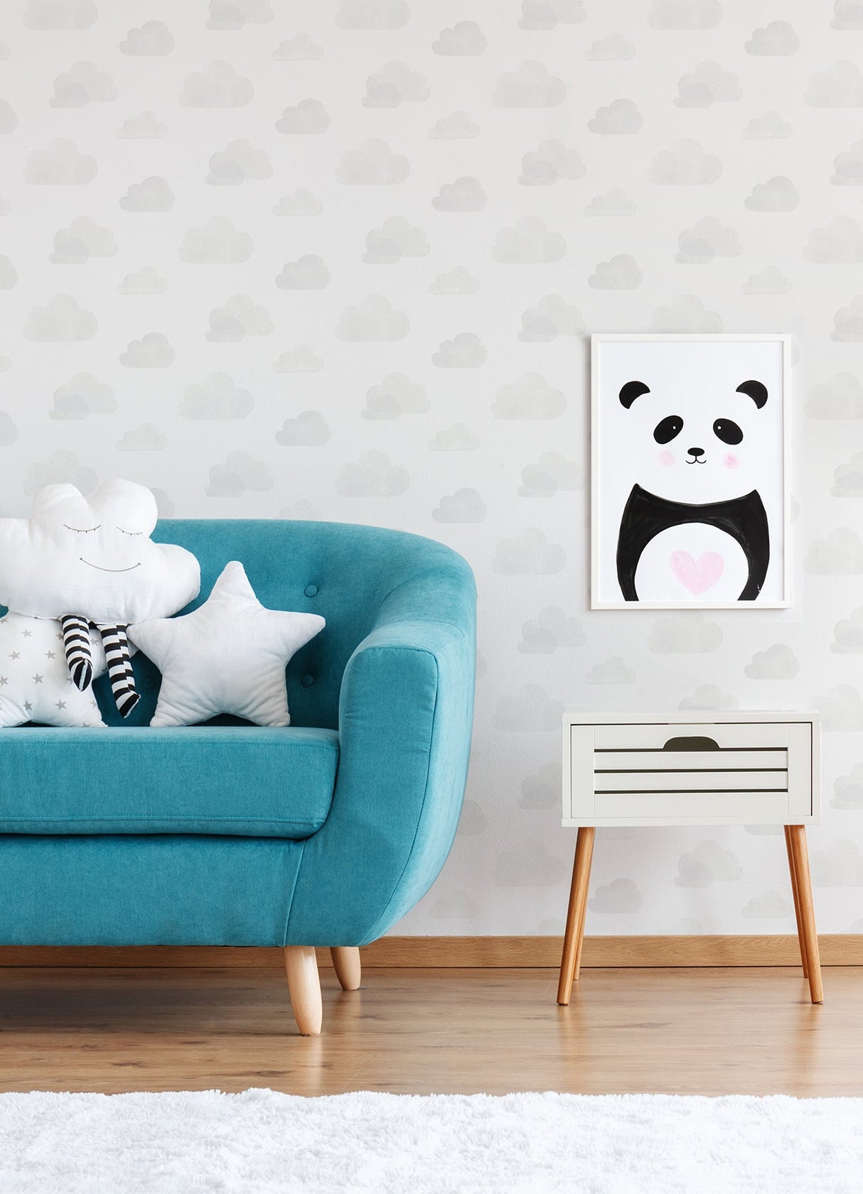 Chesapeake 4060-138945 Irie Grey Clouds Wallpaper