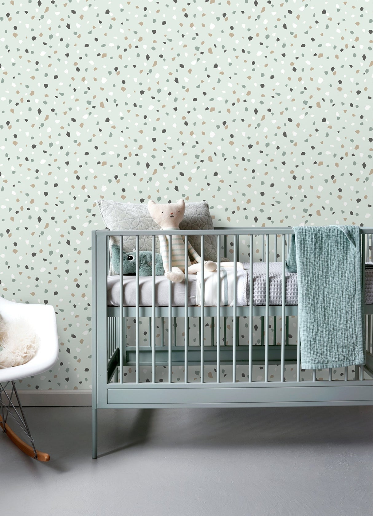 Chesapeake 4060-139036 Ona Mint Terrazzo Wallpaper