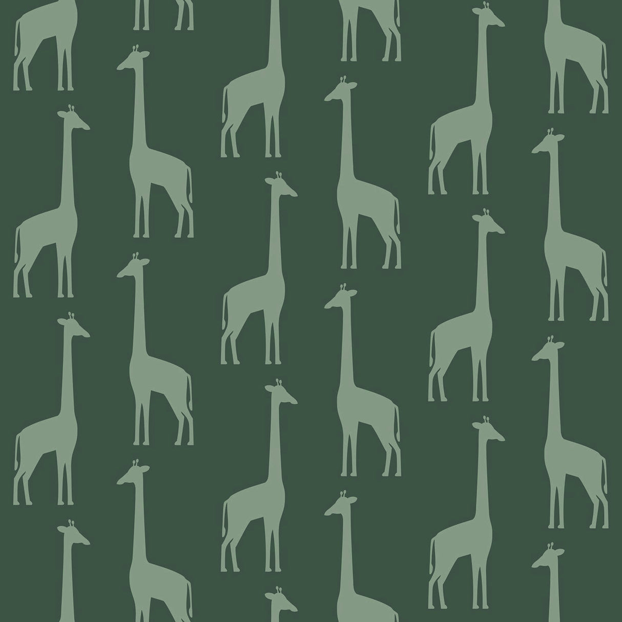 Chesapeake 4060-139061 Vivi Teal Giraffe Wallpaper