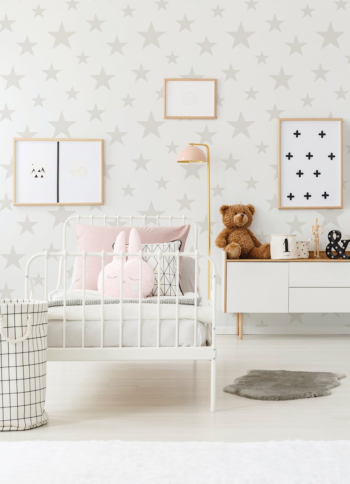 Chesapeake 4060-347696 Amira Cream Stars Wallpaper