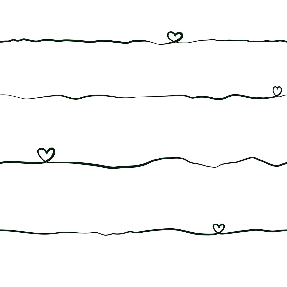 Chesapeake 4060-381403 Love & Hearts Black Script Wallpaper