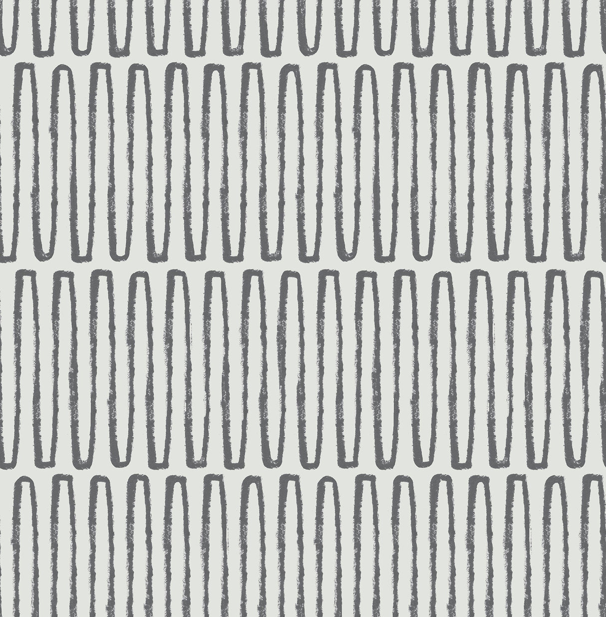 A-Street Prints 4066-26501 Lars Charcoal Retro Wave Wallpaper