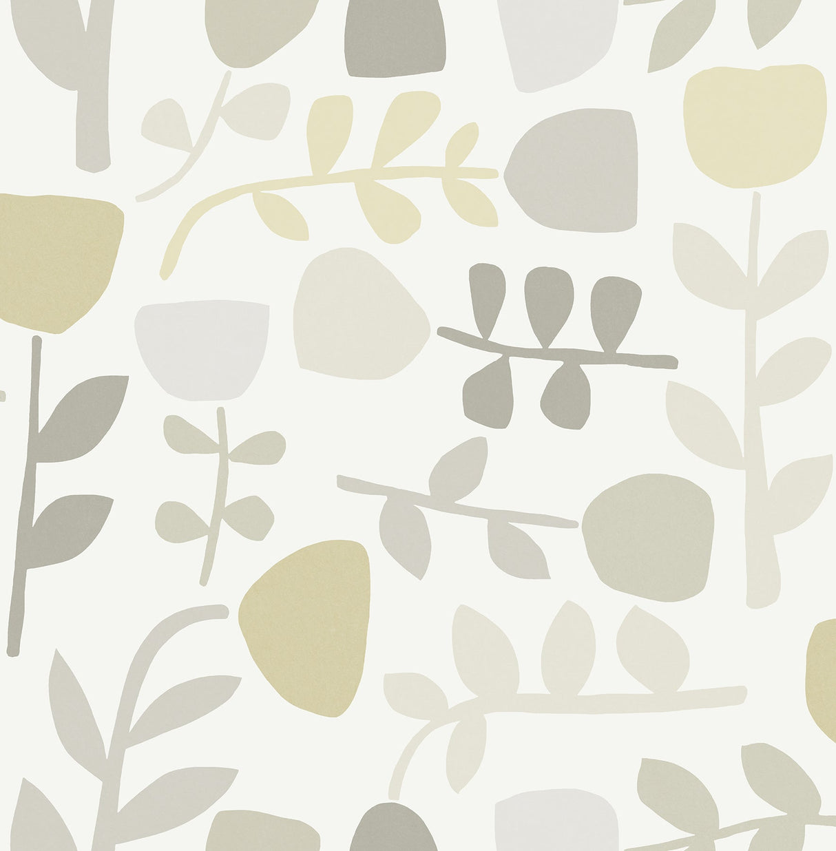A-Street Prints 4066-26537 Juni Neutral Abstract Tulips Wallpaper