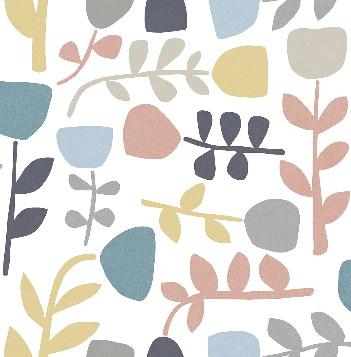 A-Street Prints 4066-26539 Juni Pastel Abstract Tulips Wallpaper