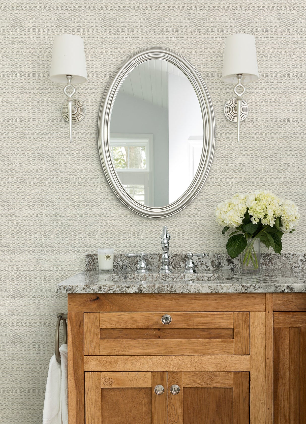 Chesapeake 4071-70060 Balantine Neutral Weave Wallpaper