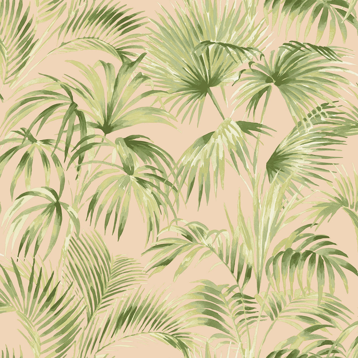 Chesapeake 4071-71017 Manaus Peach Palm Frond Wallpaper