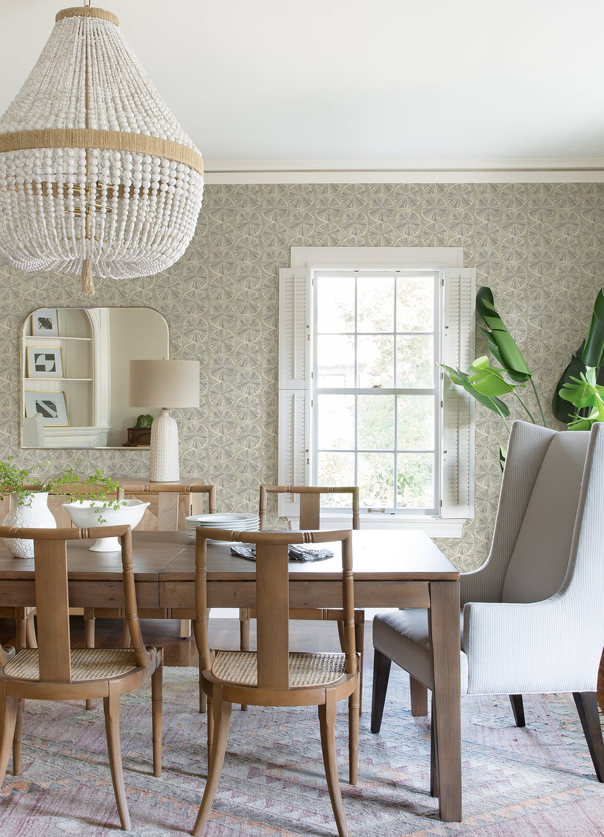 Chesapeake 4071-71024 Sea Biscuit Grey Sand Dollar Wallpaper