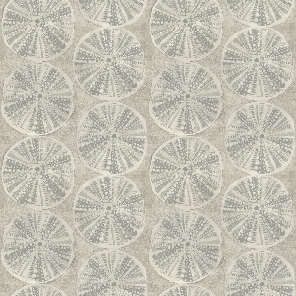 Chesapeake 4071-71024 Sea Biscuit Grey Sand Dollar Wallpaper