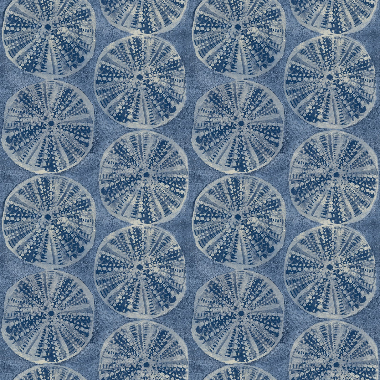 Chesapeake 4071-71025 Sea Biscuit Blue Sand Dollar Wallpaper