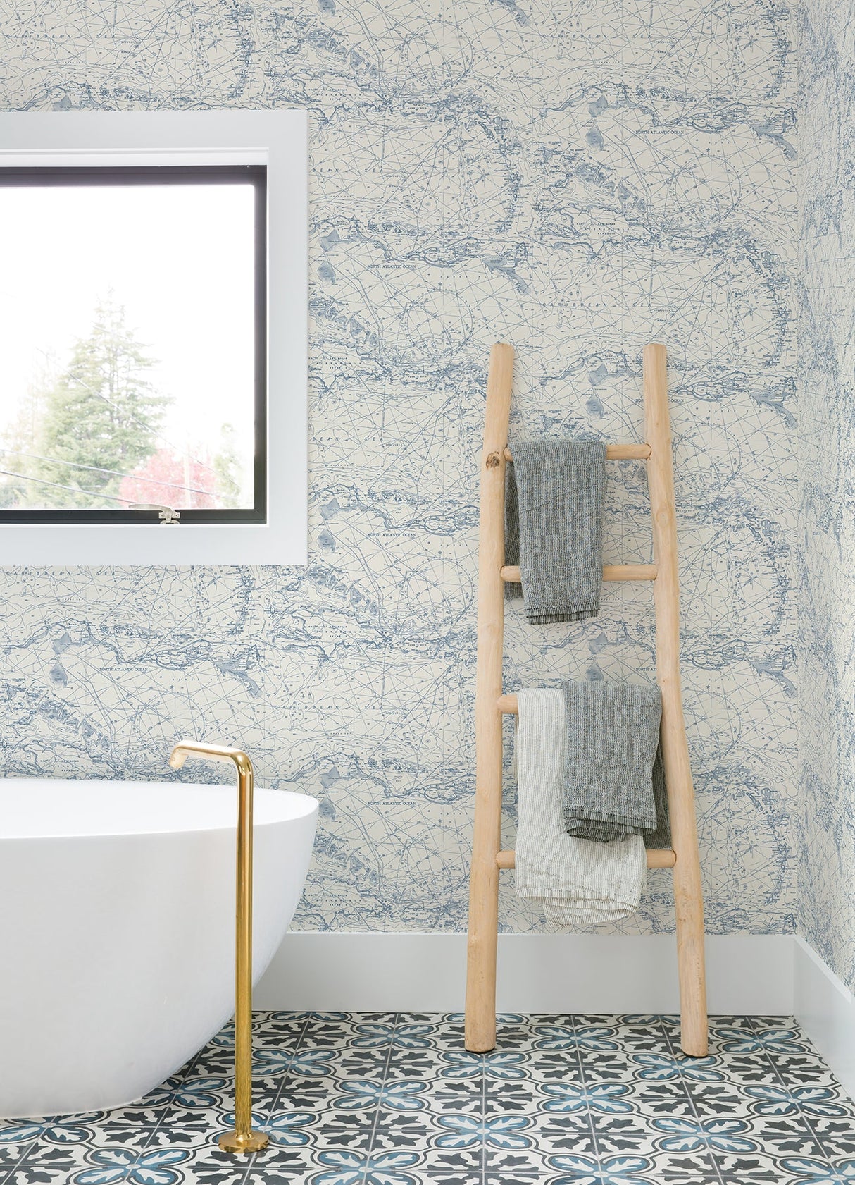 Chesapeake 4071-71056 Charts Navy Nautical Chart Wallpaper