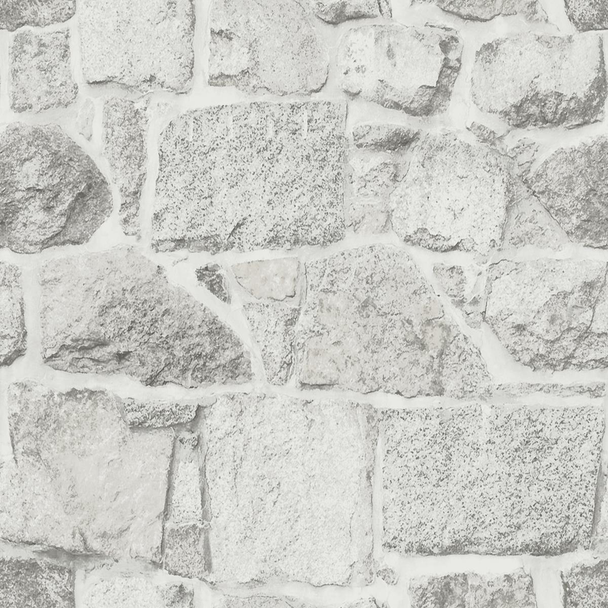 Chesapeake 4072-70043 Axelle White Stone Wallpaper