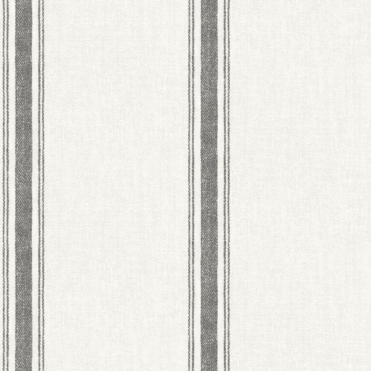 Chesapeake 4072-70066 Linette Black Fabric Stripe Wallpaper