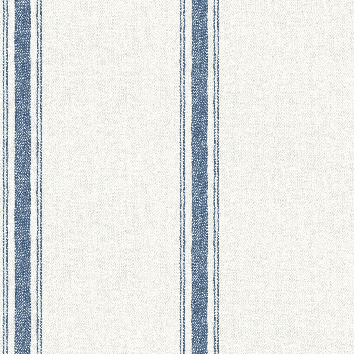 Chesapeake 4072-70067 Linette Navy Fabric Stripe Wallpaper