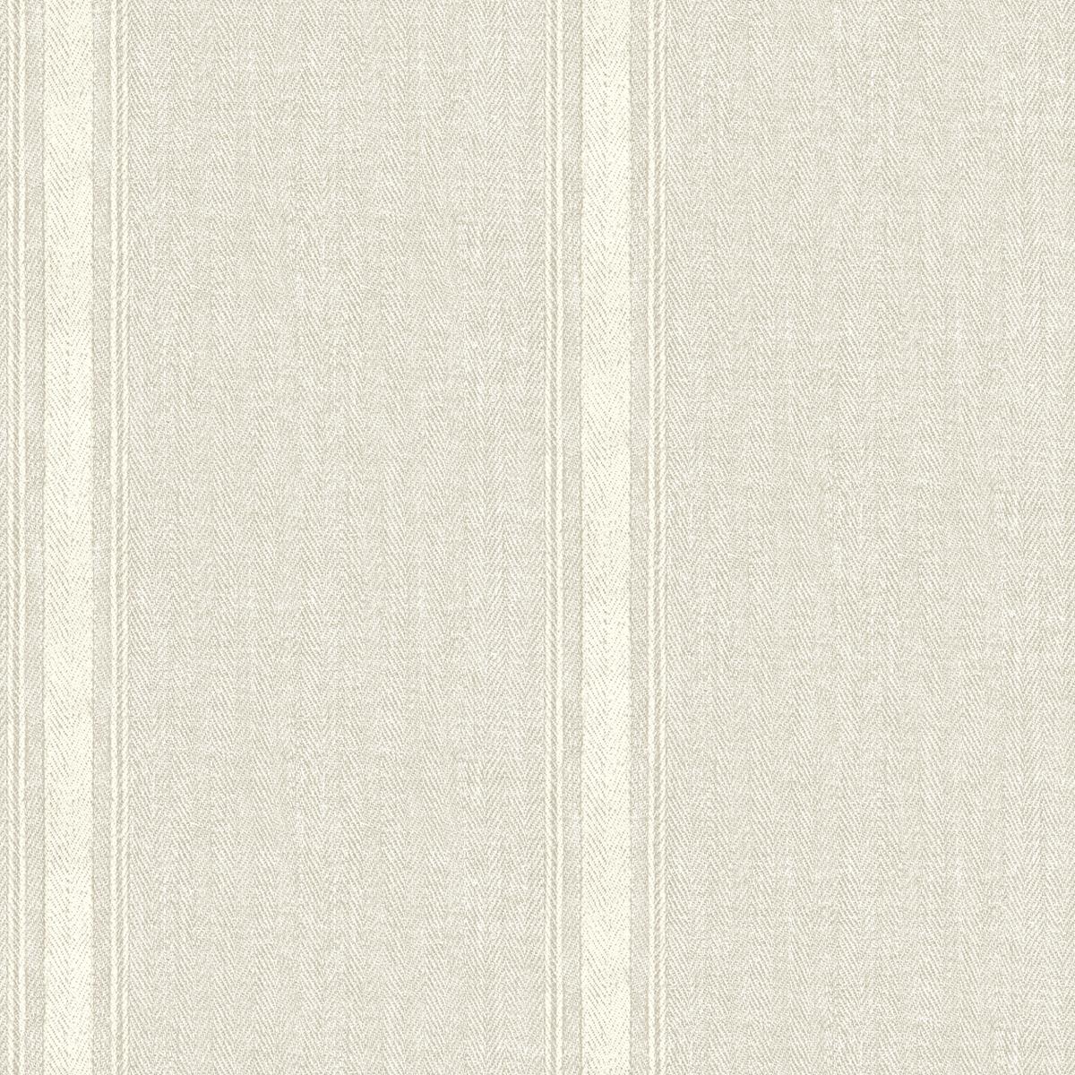 Chesapeake 4072-70070 Linette Beige Fabric Stripe Wallpaper