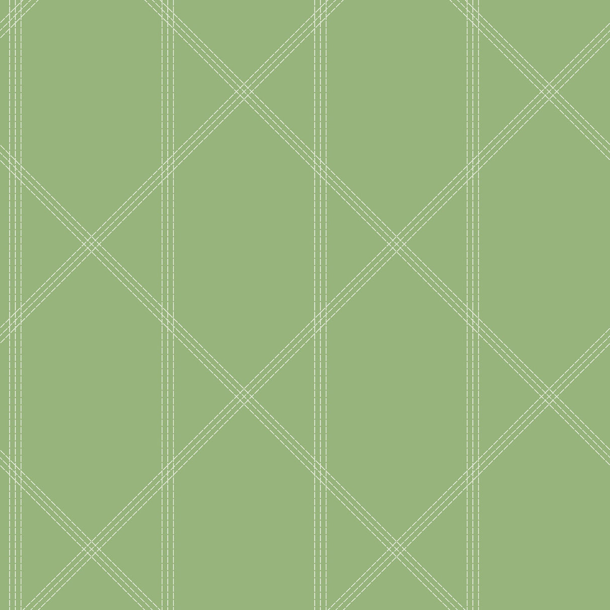 A-Street Prints 4074-26605 Walcott Light Green Stitched Trellis Wallpaper