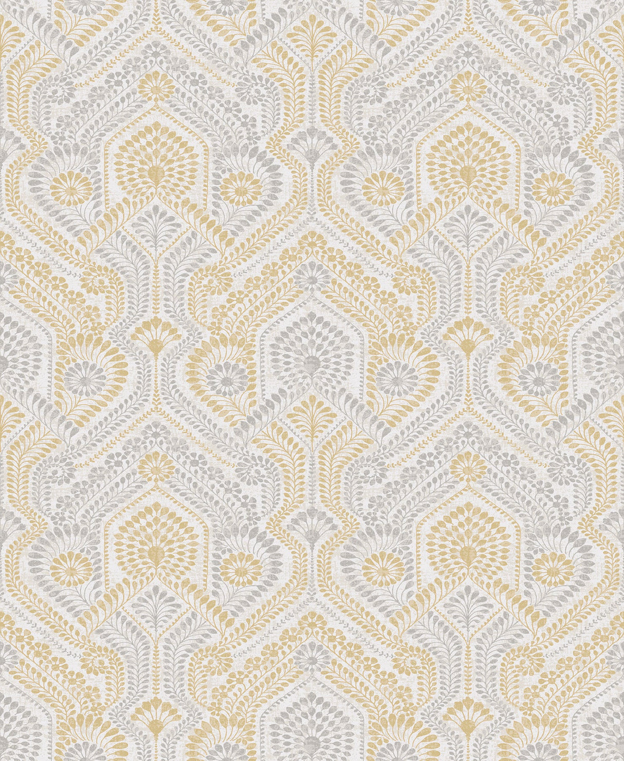 A-Street Prints 4074-26615 Fernback Yellow Ornate Botanical Wallpaper