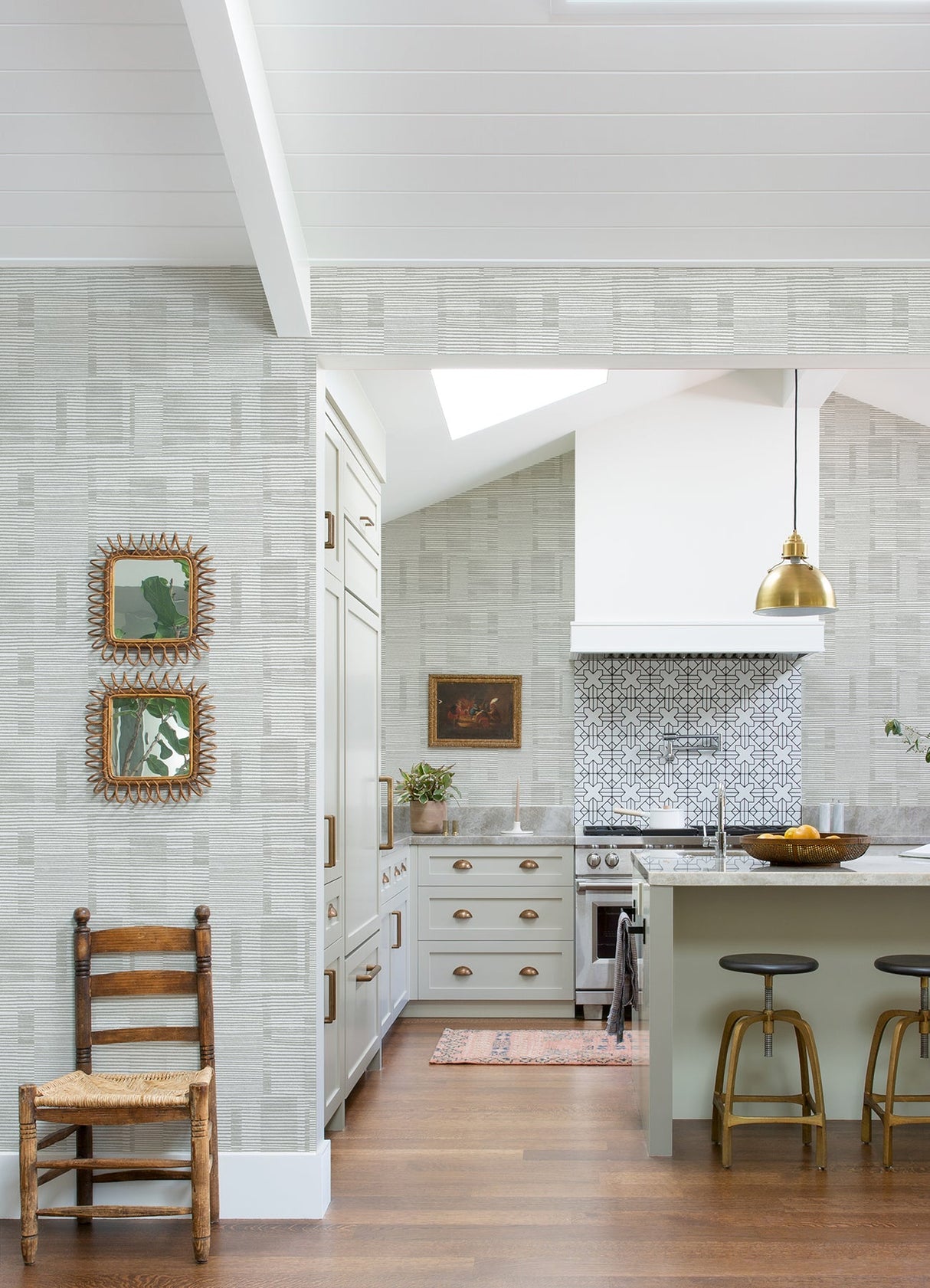 A-Street Prints 4074-26617 Callaway Grey Woven Stripes Wallpaper