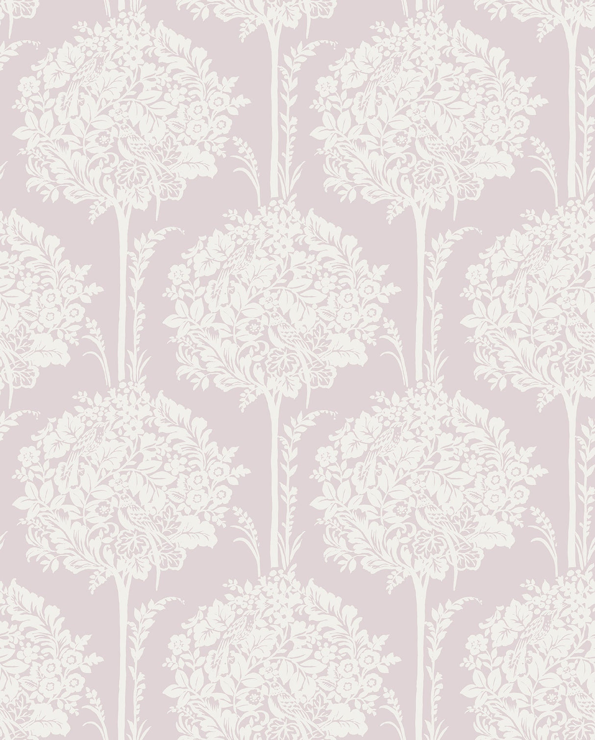 A-Street Prints 4074-26623 Zaria Lavender Topiary Wallpaper