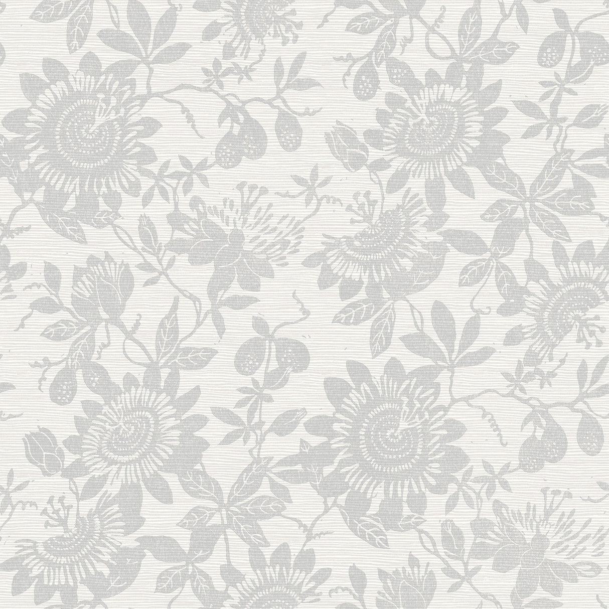 A-Street Prints 4074-26629 Helen Light Grey Floral Trail Wallpaper