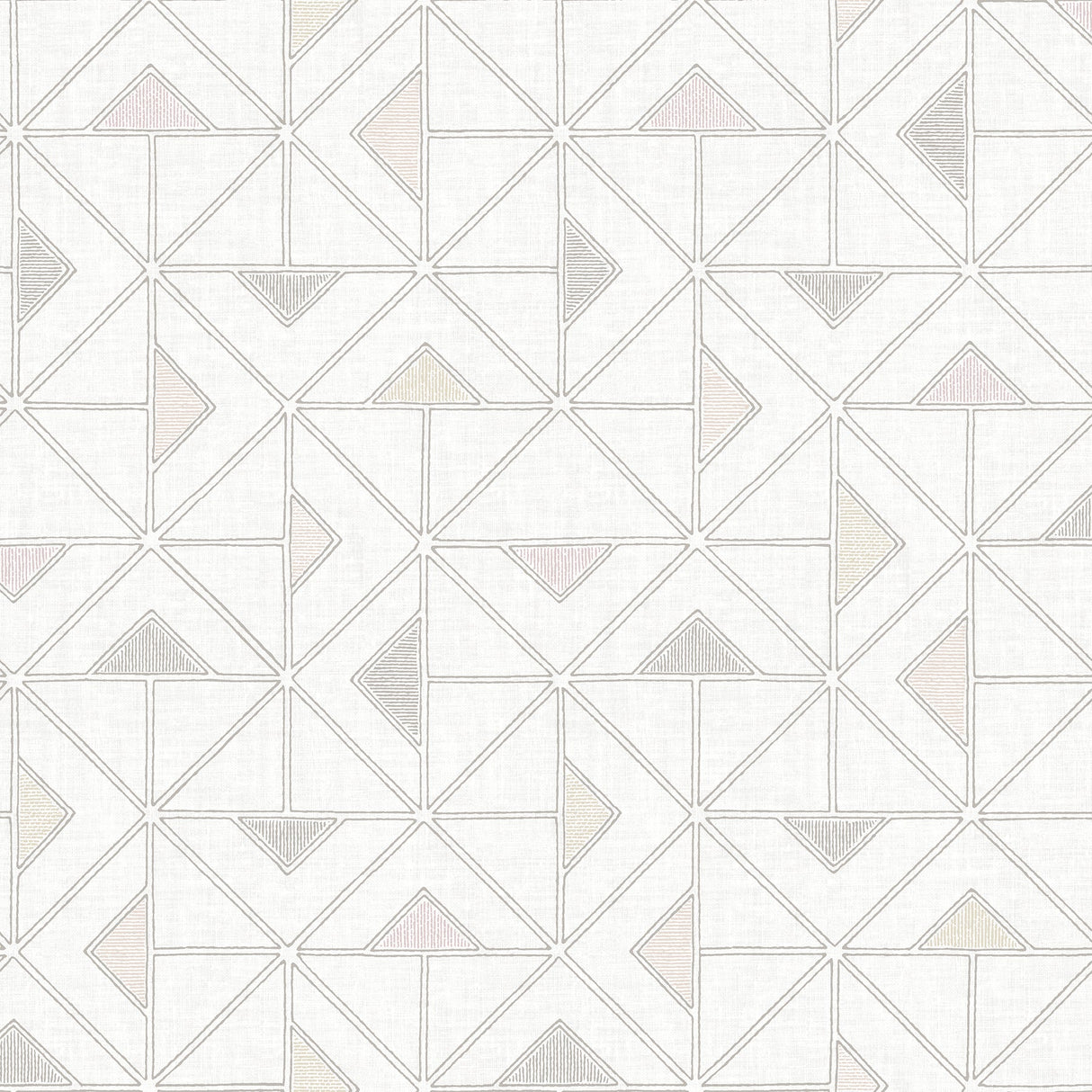 A-Street Prints 4074-26637 Jekyl Neutral Triangles Wallpaper