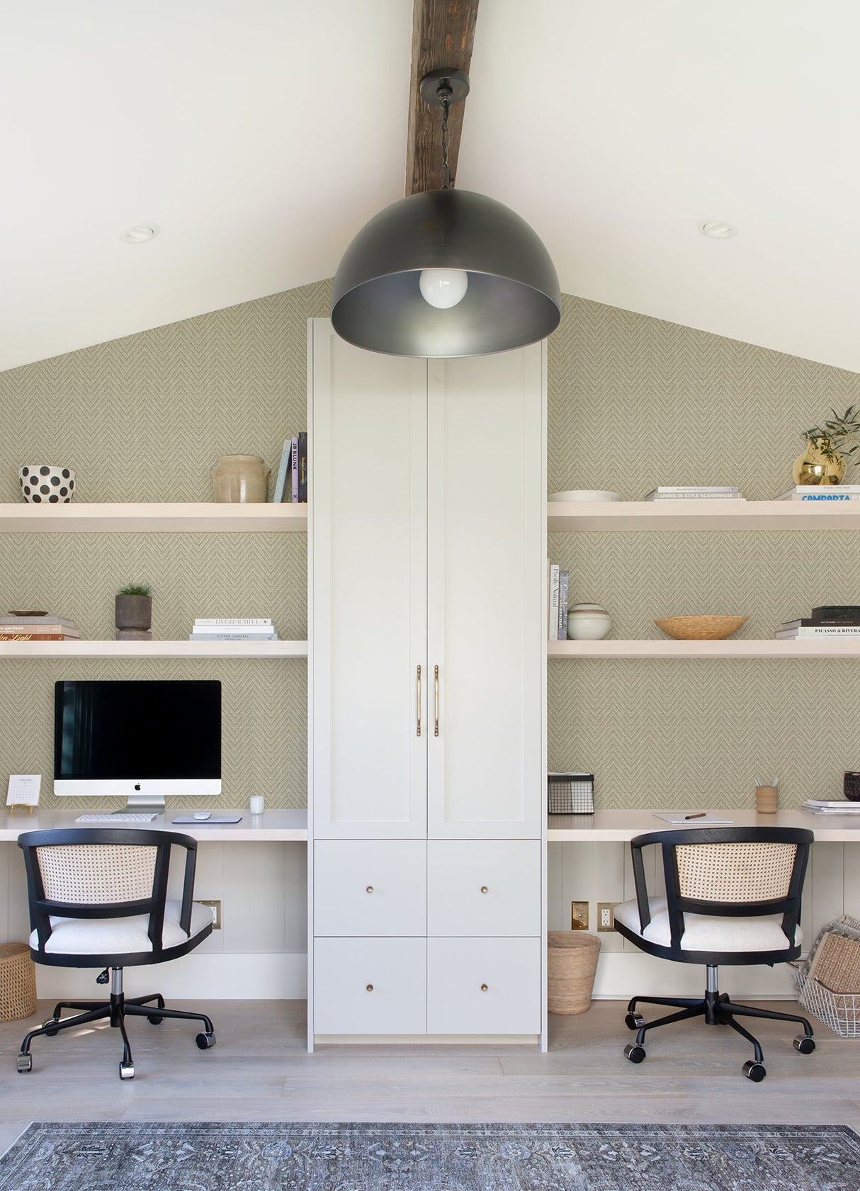 A-Street Prints 4074-26653 Glynn Neutral Chevron Wallpaper