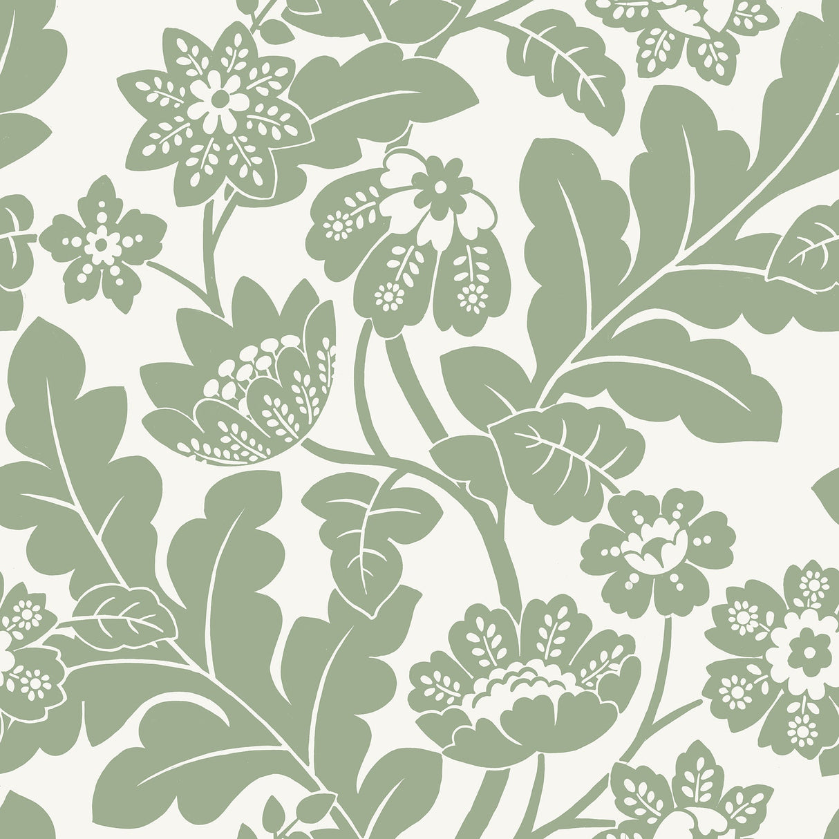 A-Street Prints 4074-87375 Augusta Seafoam Flock Damask Wallpaper