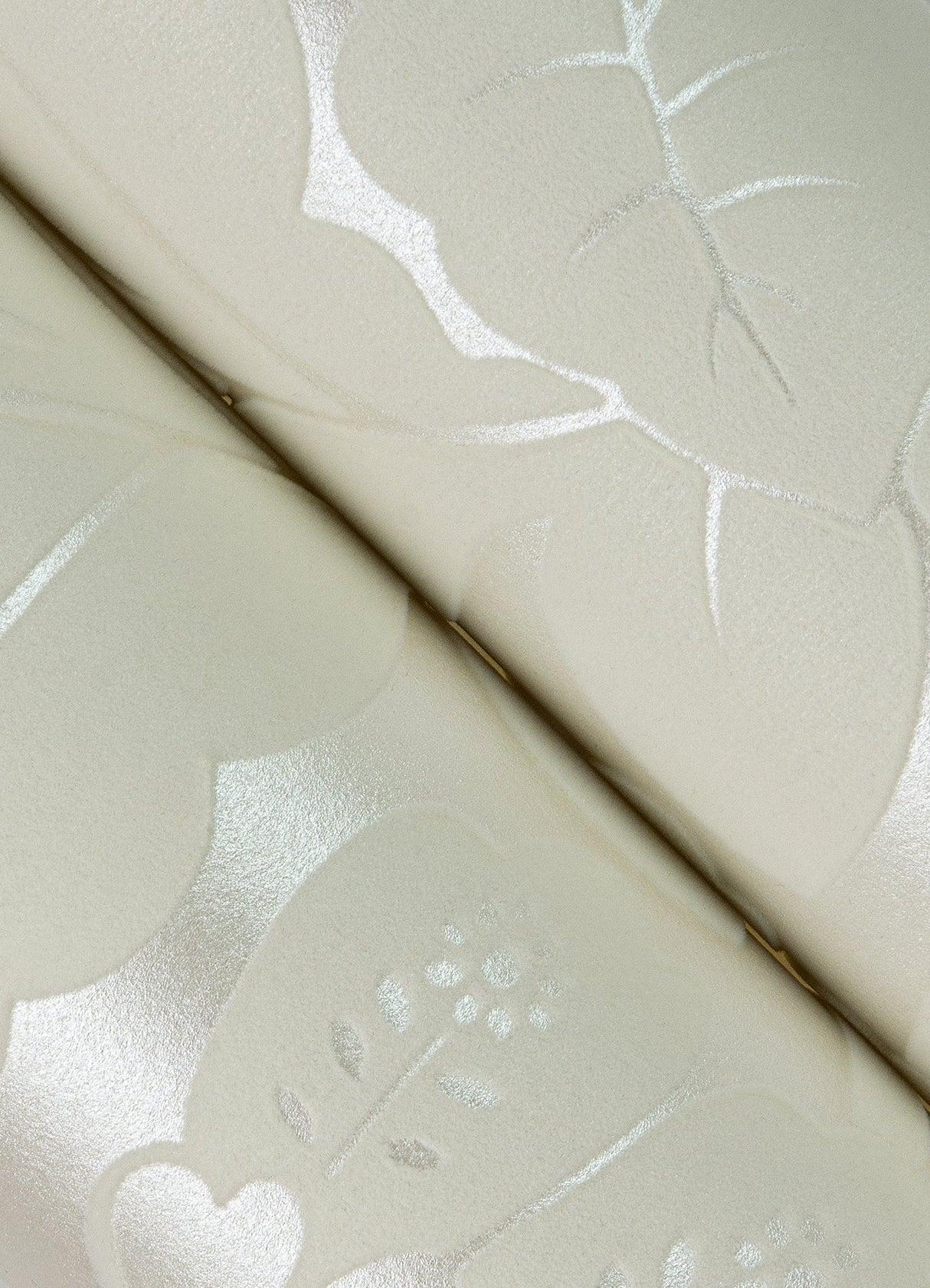 A-Street Prints 4074-87376 Augusta White Flock Damask Wallpaper