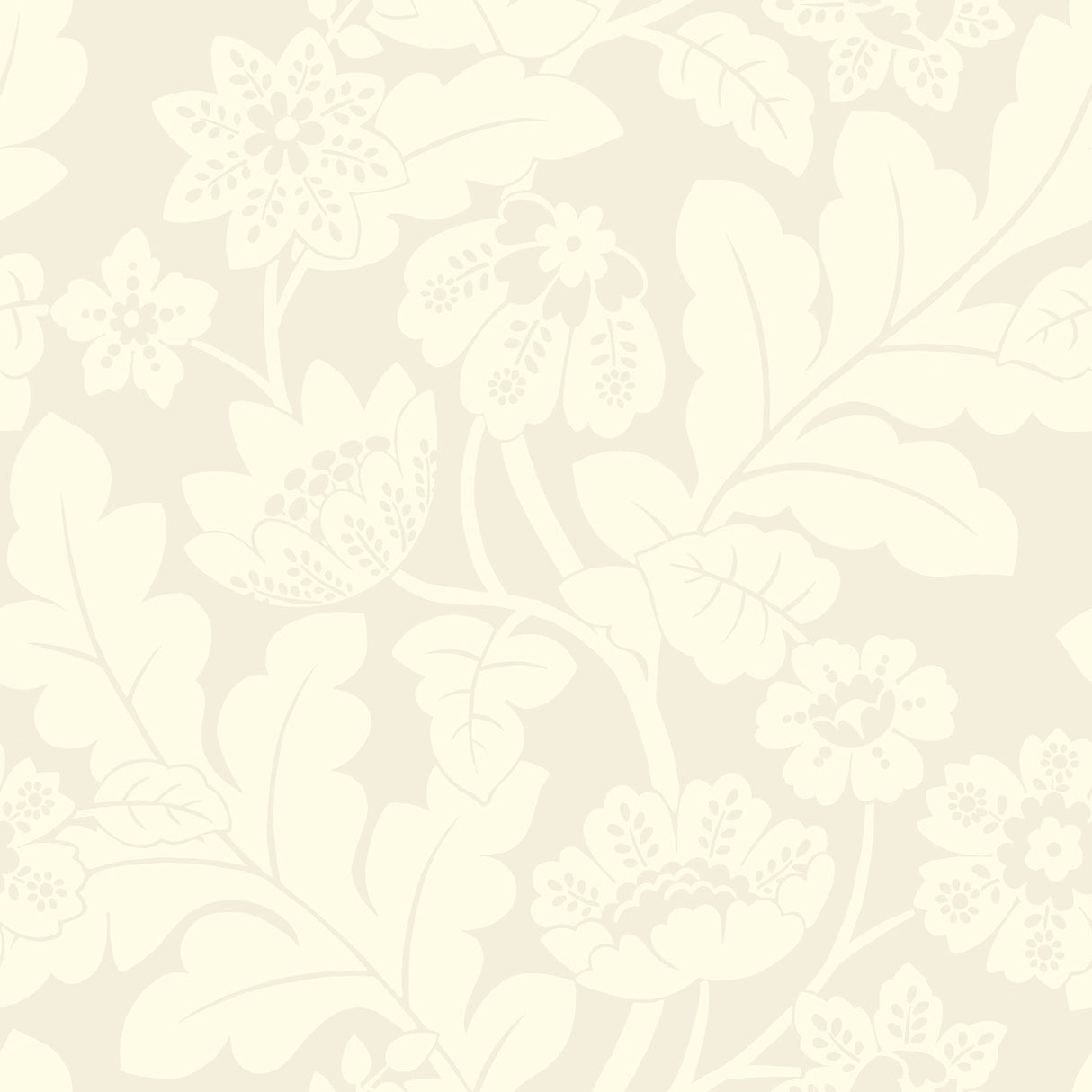 A-Street Prints 4074-87376 Augusta White Flock Damask Wallpaper