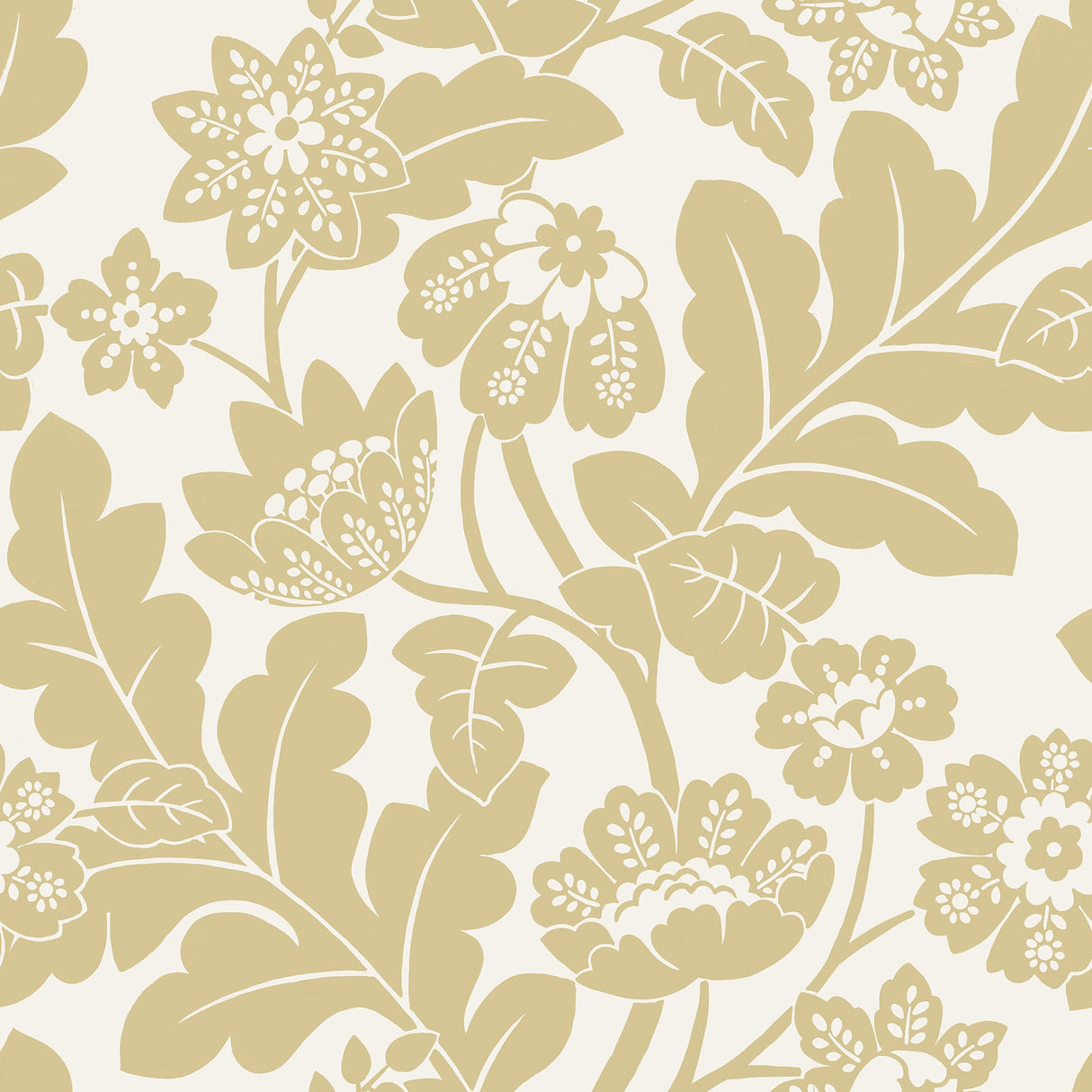 A-Street Prints 4074-87377 Augusta Butter Flock Damask Wallpaper