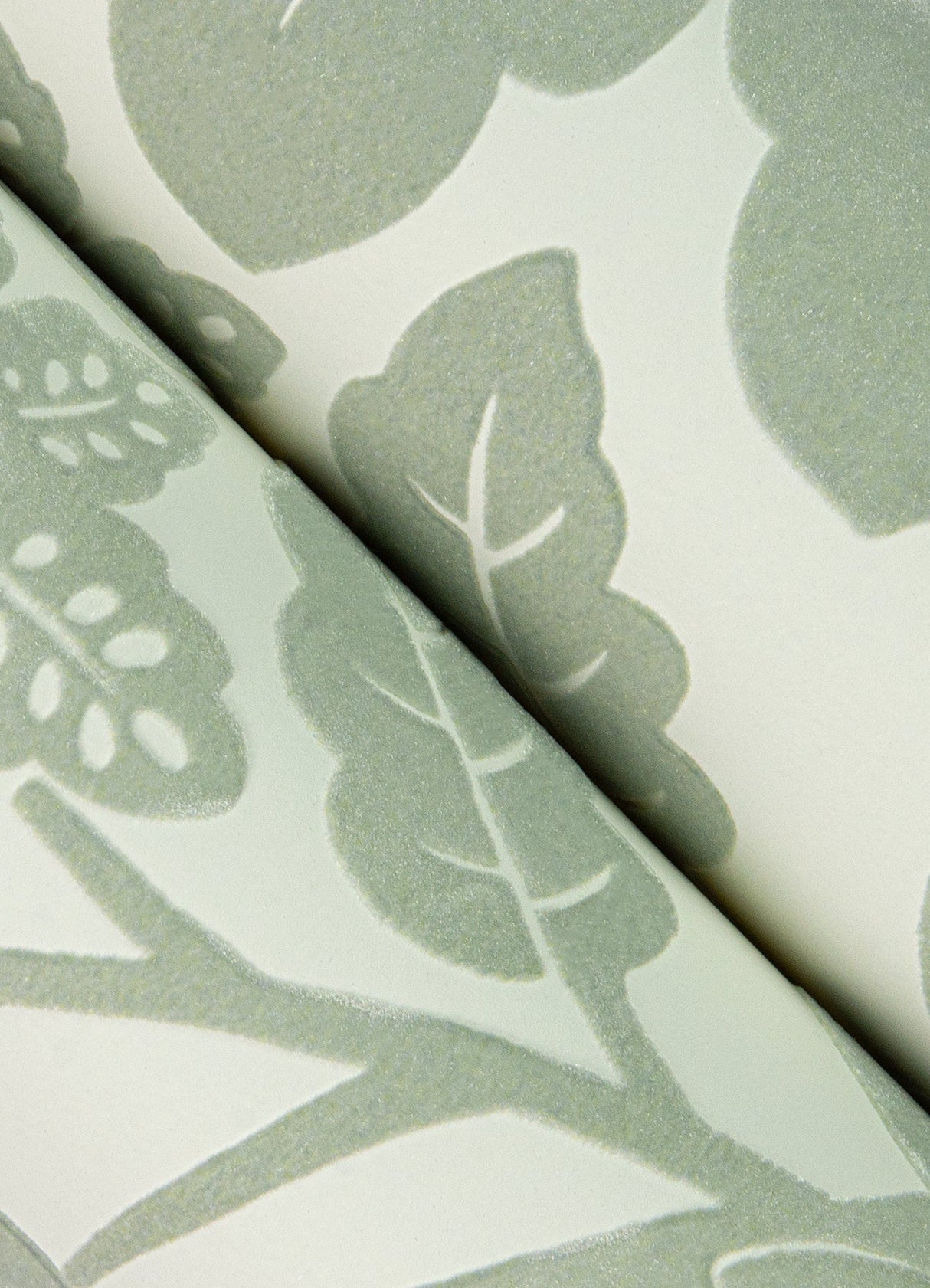 A-Street Prints 4074-87378 Augusta Silver Flock Damask Wallpaper