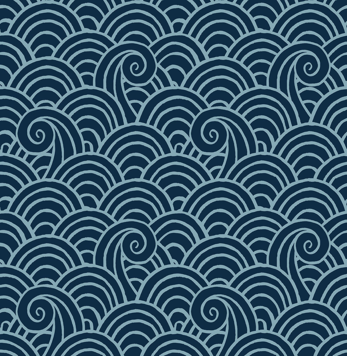 A-Street Prints 4081-26305 Alorah Navy Wave Wallpaper