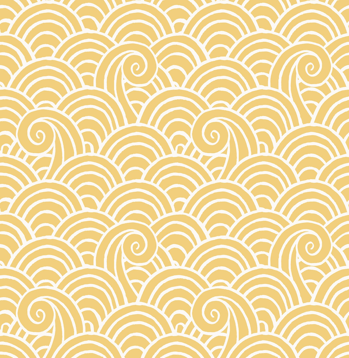 A-Street Prints 4081-26307 Alorah Yellow Wave Wallpaper
