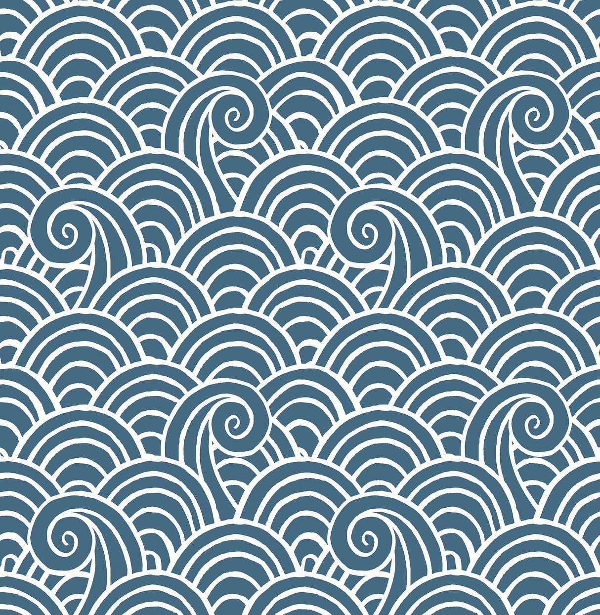 A-Street Prints 4081-26309 Alorah Blue Wave Wallpaper