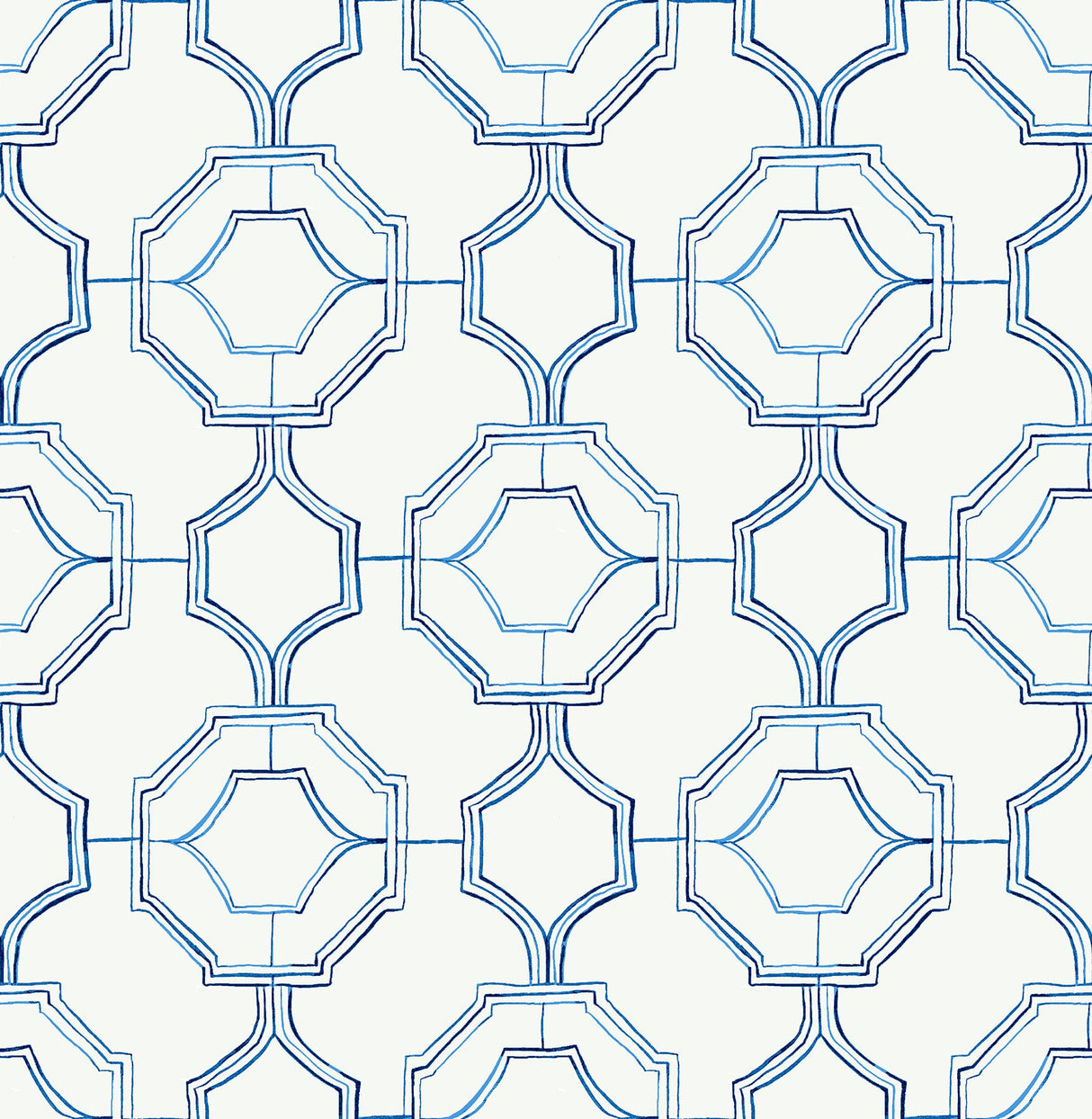 A-Street Prints 4081-26314 Gallina Blue Trellis Wallpaper