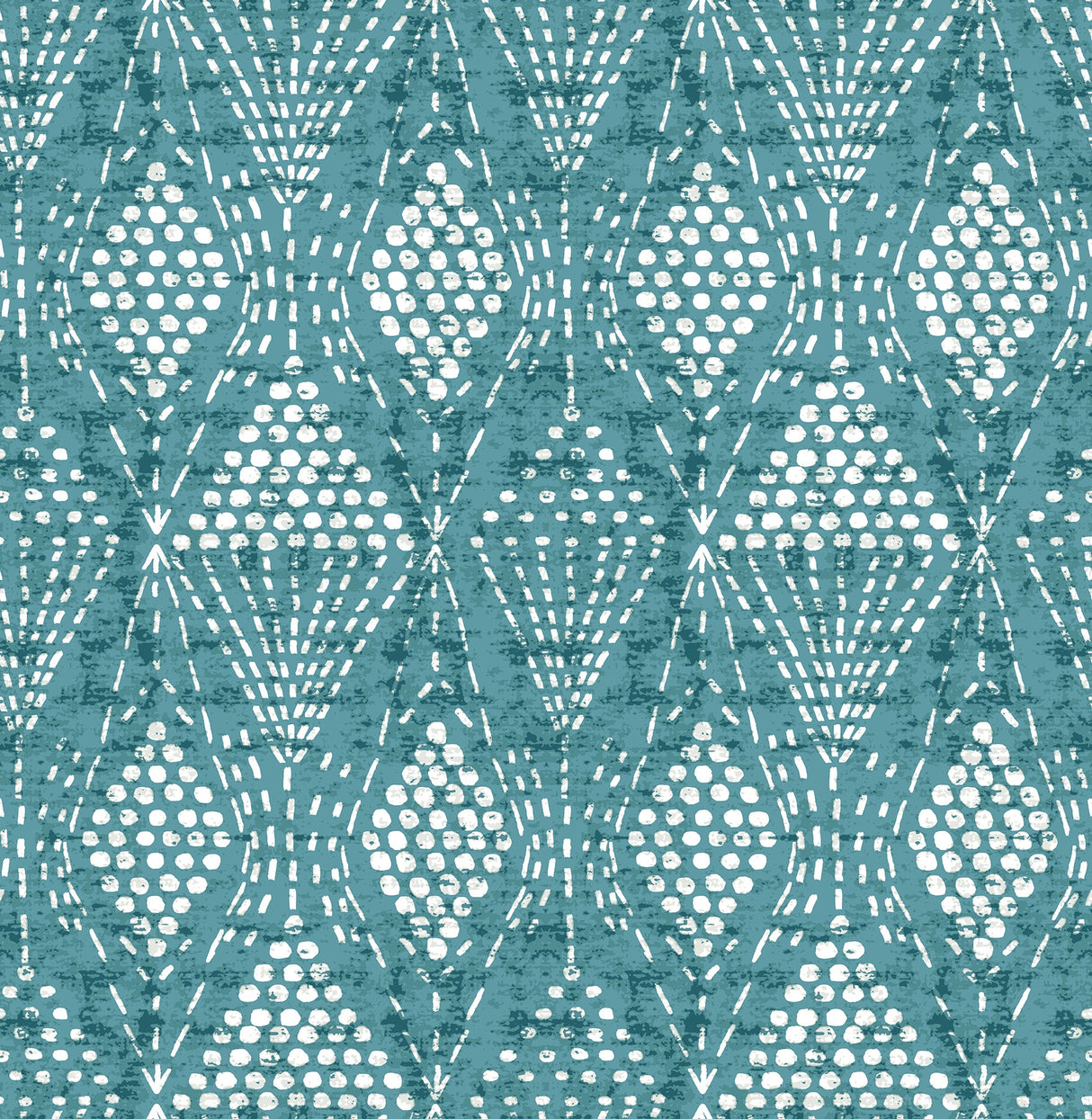 A-Street Prints 4081-26318 Grady Teal Dotted Geometric Wallpaper