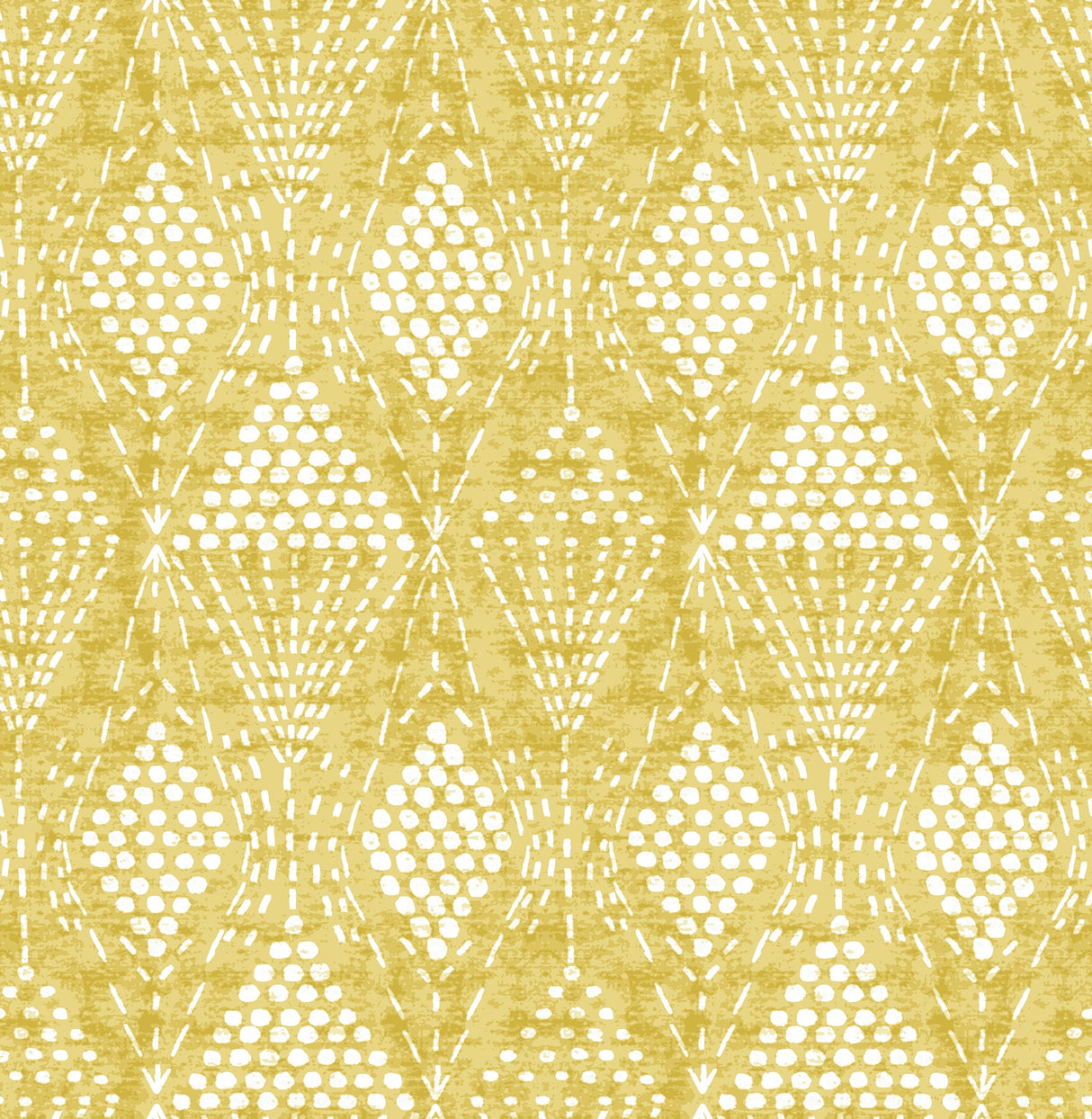 A-Street Prints 4081-26321 Grady Yellow Dotted Geometric Wallpaper