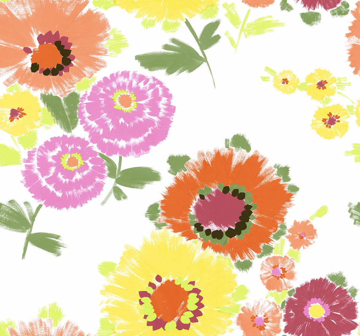 A-Street Prints 4081-26323 Essie Yellow Painterly Floral Wallpaper