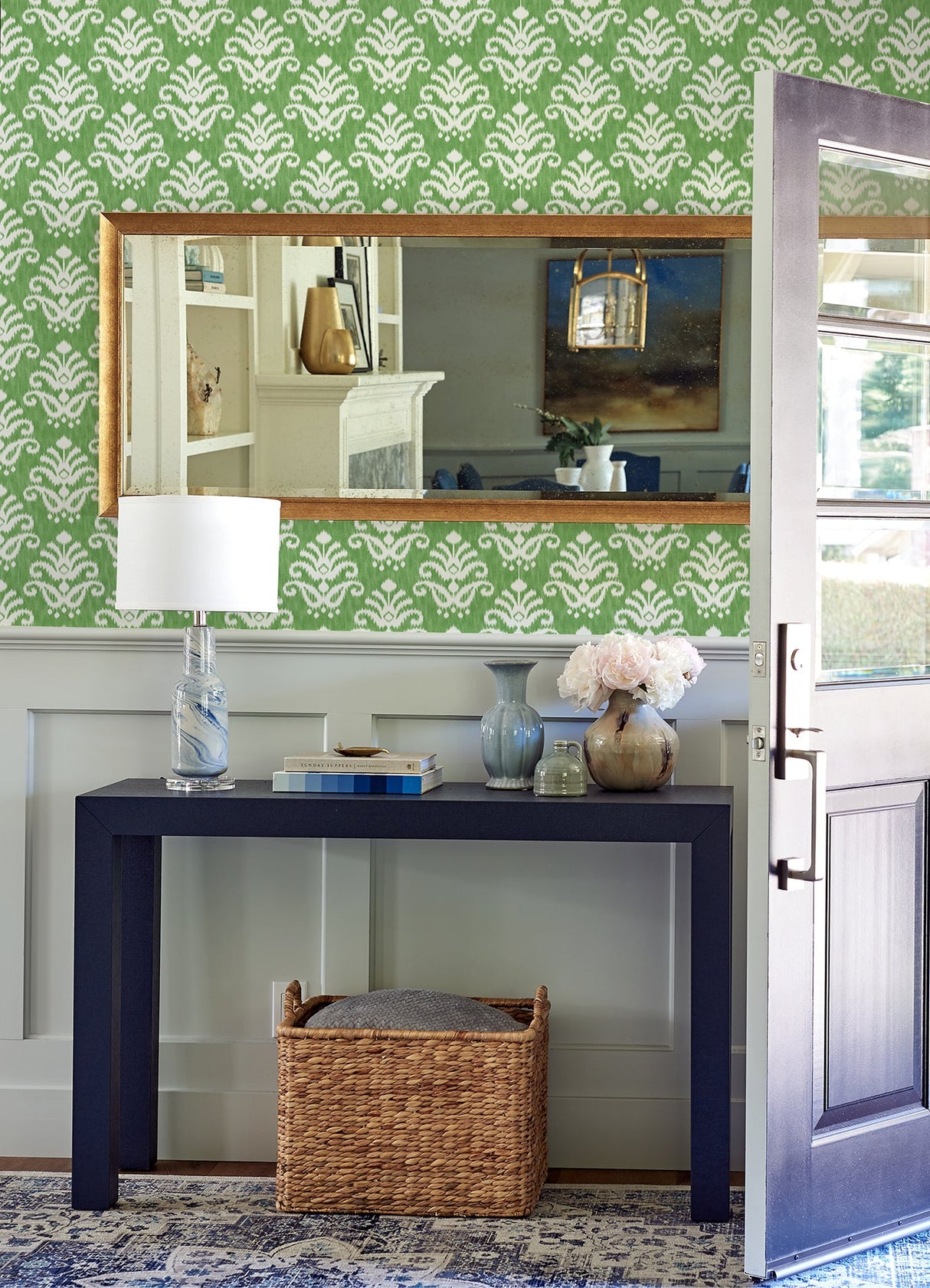 A-Street Prints 4081-26331 Keaton Green Medallion Wallpaper