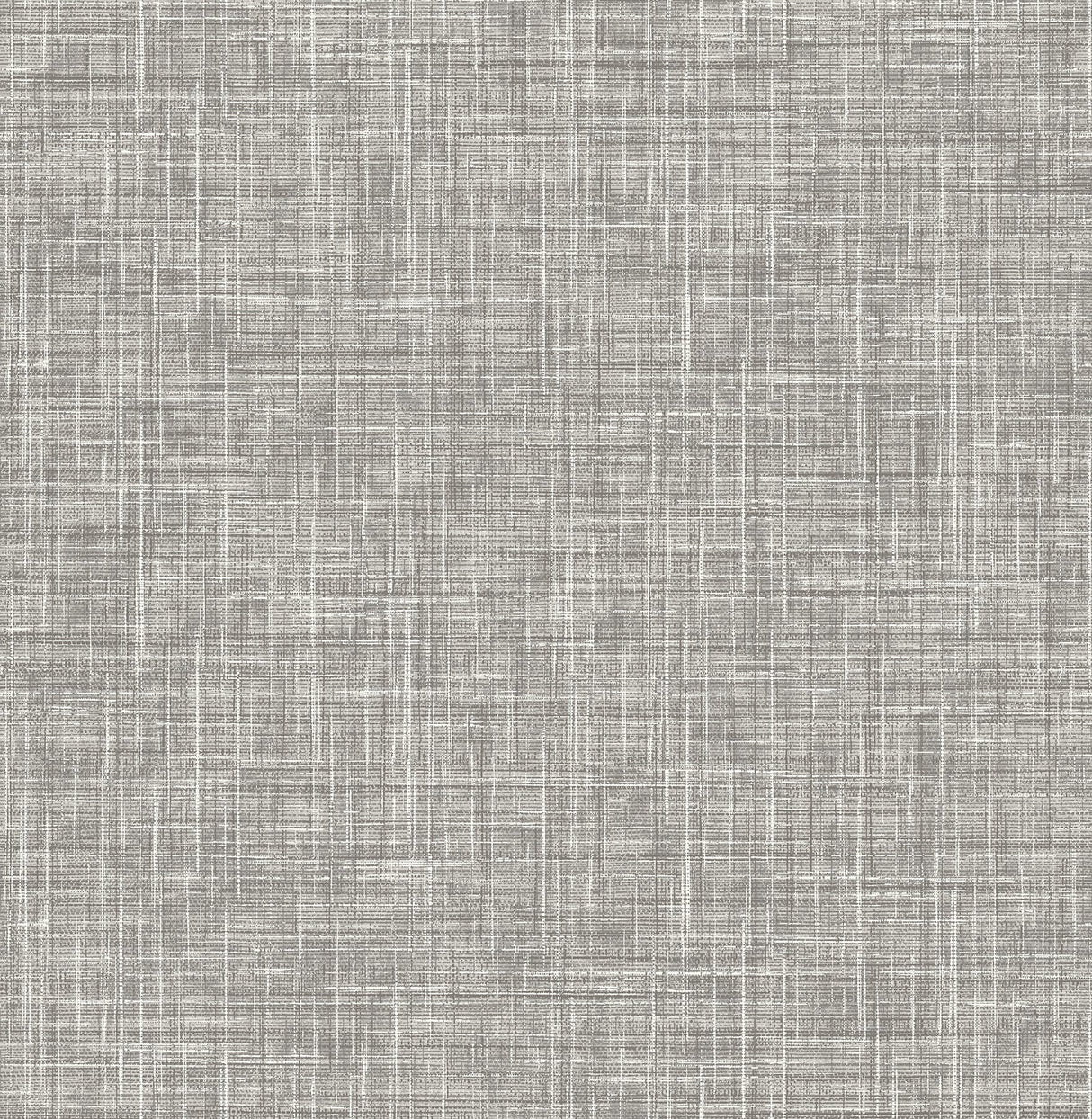A-Street Prints 4081-26354 Emerson Grey Faux Linen Wallpaper