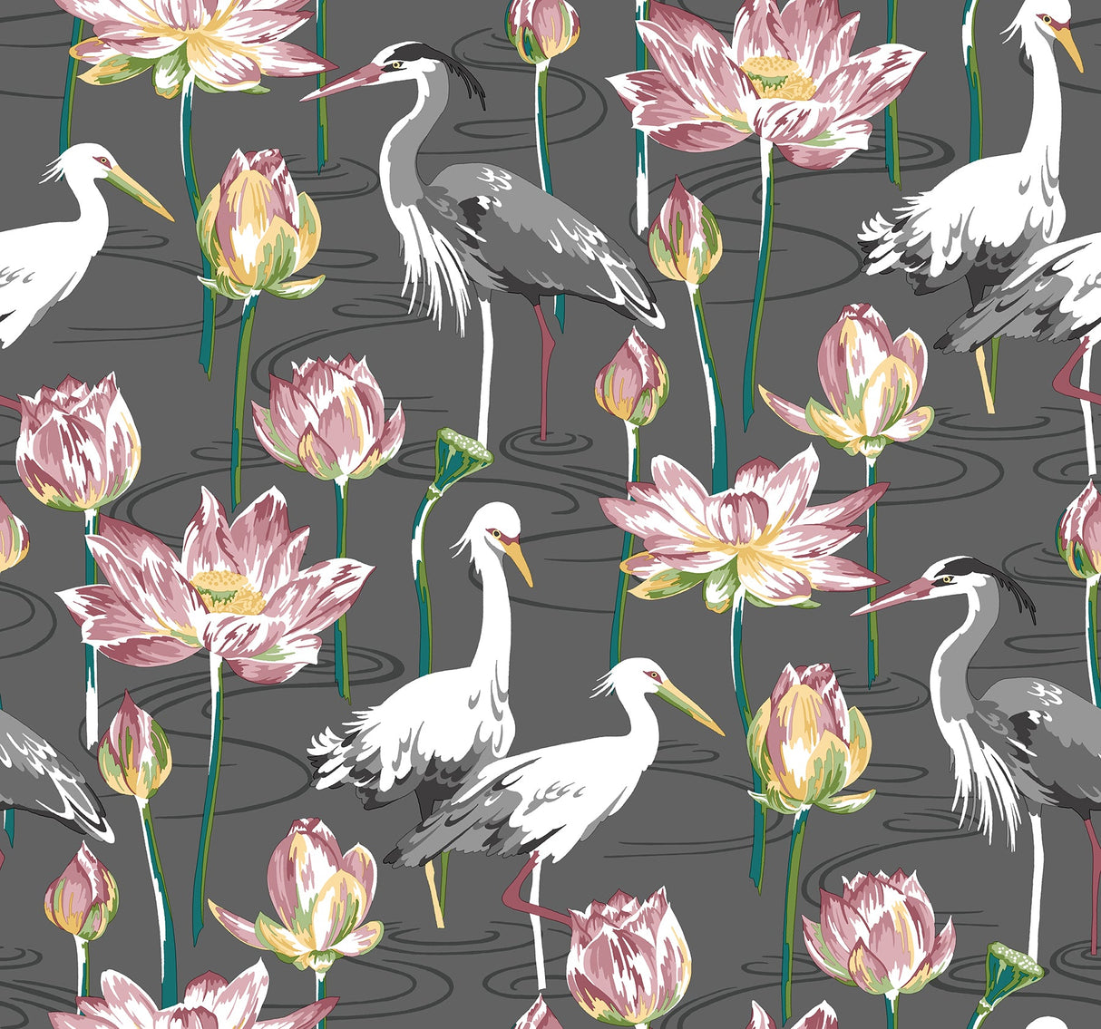 A-Street Prints 4081-87553 Barton Grey Heron Wallpaper